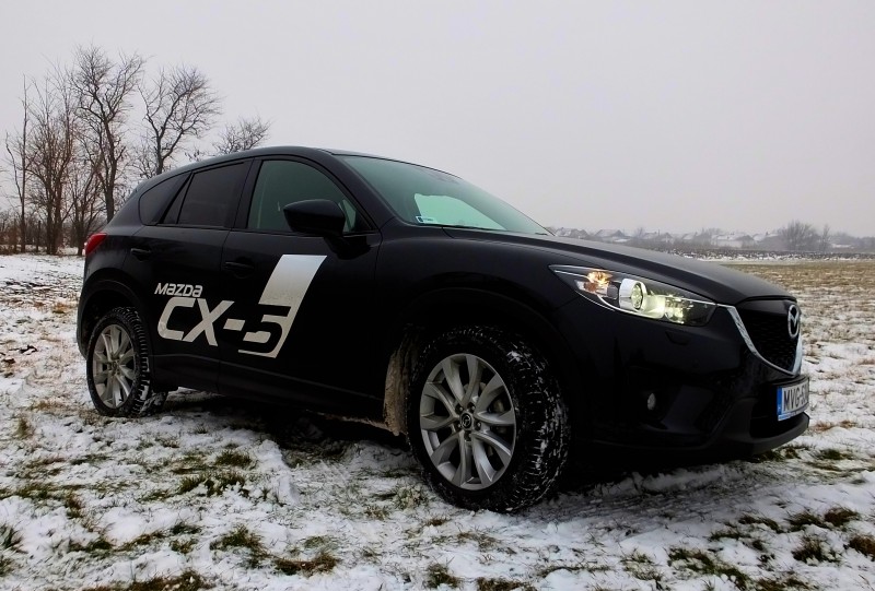 Az időjárás nem volt kegyes, de a CX-5 jól érezte magát ezek között a körülmények között is