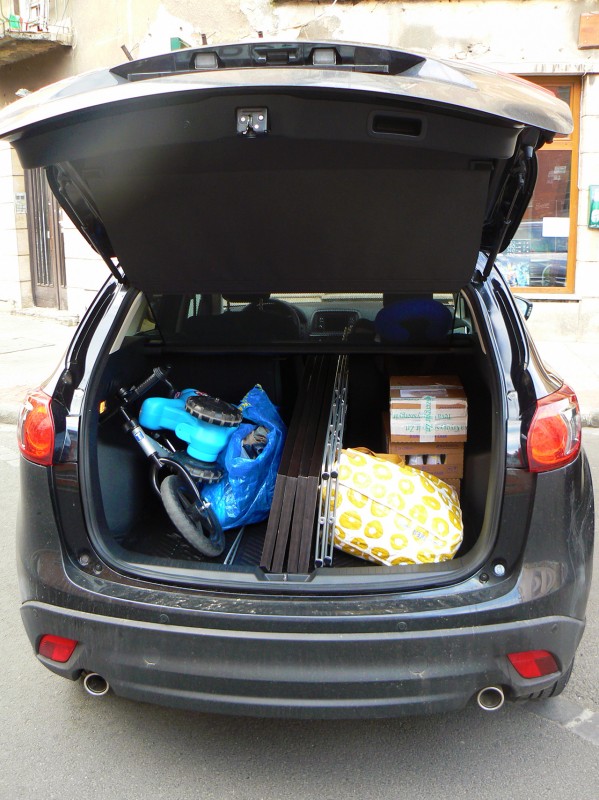 A csomagtartó mindent elnyelt